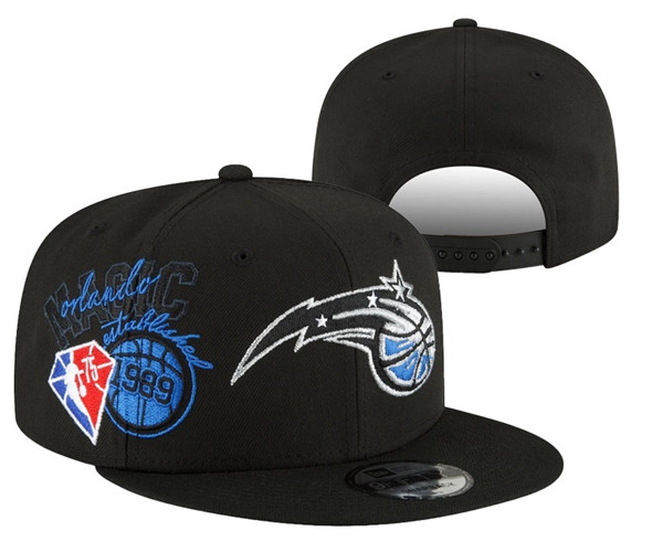 Orlando Magic Stitched 75th Anniversary Snapback Hats 005